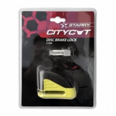 schijfremslot Citycat 5.5mm geel