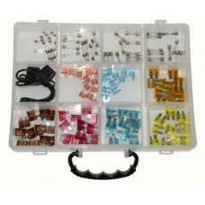 zekering + houder assortiment buis/steek 12 maten 144pcs zekering + houder assortiment buis/steek 12 maten 144pcs