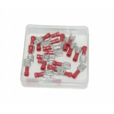 kabelstekker plat vrouw 6.3mm rood 25pcs kabelstekker plat vrouw 6.3mm rood 25pcs