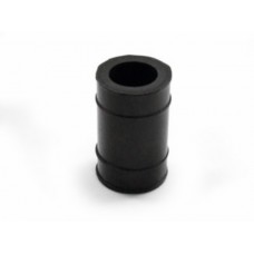 rubber uitlaat nademper kort 22mm zwart