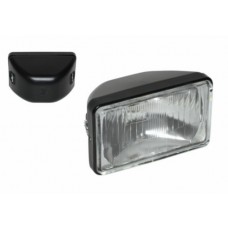 koplamp guia rechthoekig (made in EU) 160mm zwart bromfiets