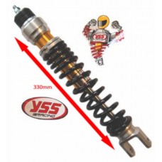 schokbreker yss gasgevuld E-serie achter 310mm zwart/goud gilera runner, zip 2t , zip 4t, zip2000sp
