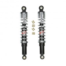 schokbrekerset yss pro-x serie 360mm zwart/chroom camino, puch maxi, tomos