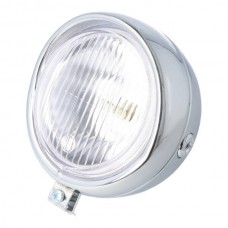koplamp guia rond retro (made in EU) 130mm chroom universeel koplamp guia rond retro (made in EU) 130mm chroom universeel