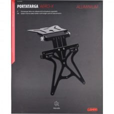 houder lampa kentekenplaat verstelbaar / opklapbaar zwart bromfiets, motorfiets 90146