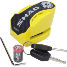 schijfremslot shad + alarm 6mm geel sc61a