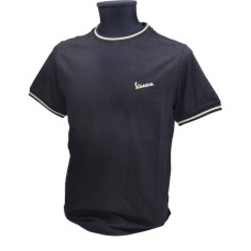 t-shirt korte mouwen Vespa Origineel anniversary 75 S zwart 607690m01b