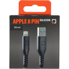 oplaadkabel lampa silicone telefoon USB type A > Apple 8 pin lengte 20cm 91780