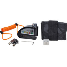 schijfremslot DMP + alarm + memory kabel 7mm zwart