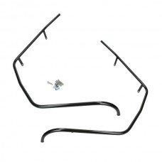 sierbeugel Regia voorscherm (made in EU) zwart glans voor zwart glans BTC Riva, china lx/napoli, turbho RL-50, vespelini, vx50