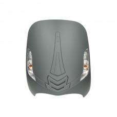 voorscherm + knipperlichten new style grijs mat past op BTC Riva, gts toscana, La Souris Sourini, vx50 voorscherm + knipperlichten new style grijs mat past op BTC Riva, gts toscana, La Souris Sourini, vx50