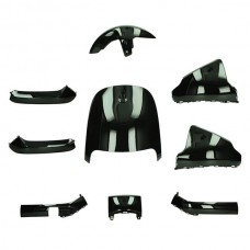 plaatwerkset zwart glans 9-delig Segway E110, Segway E125 plaatwerkset zwart glans 9-delig Segway E110, Segway E125