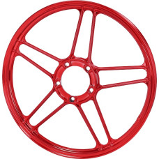 voorwiel/achterwiel fast-arrow rood/chroom puch maxi