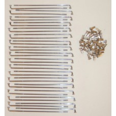 spaakset Zundapp 205mm chroom 36pcs cs50, gts