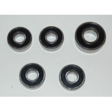 wiellagerset bac spaakwiel voor+achter 5pcs past op zundapp