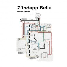 kabelboom startmotor zundapp bella 203=op=op kabelboom startmotor zundapp bella 203=op=op