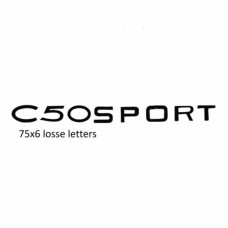 sticker benzinetank C50 sport zwart past op zundapp