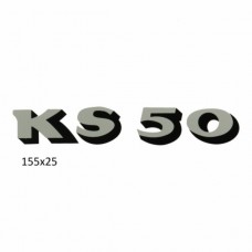 sticker zijscherm grijs/zwart past op Zundapp KS50 sticker zijscherm grijs/zwart past op Zundapp KS50