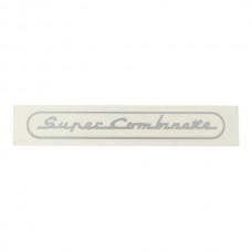 sticker zilver past op super combinette, zundapp