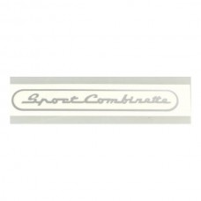 sticker zilver past op sport combinette, zundapp
