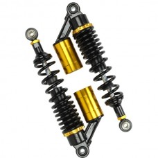 schokbrekerset DMP + gastank 320mm zwart camino, puch maxi, zundapp
