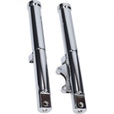 buitenpootset voorvork kompleet met bussen en keerring links/rechts chroom zund nt mod. 529/530, zundapp 530-12.618/617s