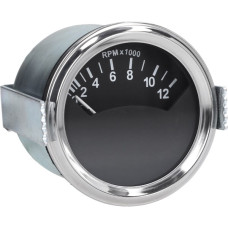 toerenteller 1973/1974 6v 60mm zwart/chroom zundapp, zund ot mod. 517