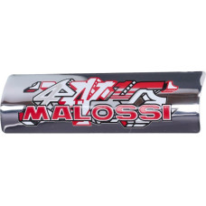 embleem malossi uitlaat aluminium 35x119mm chroom 3314869b