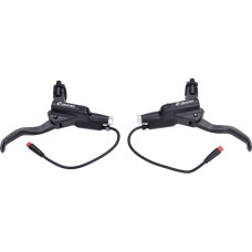remhendel set hydraulisch 2-polige stekker, zoom greep 8cm rode stekker V8 fatbike