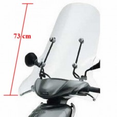 windscherm Yamaha origineel + bev. set hoog 73cm helder past op neo2002 5rnw07100000