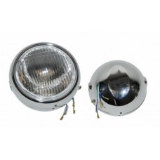 koplamp rond compleet a-kwaliteit 145mm chroom yamaha, fs1