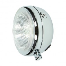 koplamp guia rond (made in EU) 130mm chroom univ, puch maxi