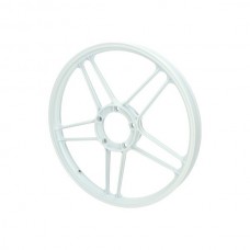 voorwiel/achterwiel fast-arrow ster aluminium 10 spaaks 17 inch wit X30, x50, puch maxi