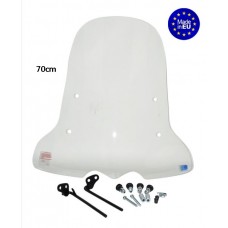 windscherm Regia met bevestigingsset (made in EU) hoog 70cm helder kymco, vp50