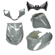 plaatwerkset DMP model SP EVO-1 (nardo grey) nardo grijs glans 5-delig zip2000, zip 100/125