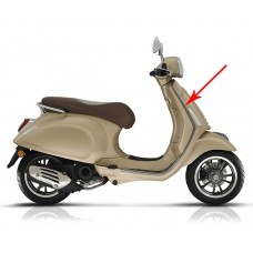 sierstrip Piaggio origineel beenschild rechtsboven antraciet primavera, sprint cm298702