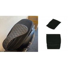 buddydek Regia (made in EU) Piaggio designo zwart grijze stiksels Alcantara past op gts 125cc, gts 250cc, gts alle mod., gts super 300cc=op=op buddydek Regia (made in EU) Piaggio designo zwart grijze stiksels Alcantara past op gts 125cc, gts 250cc, gts alle mod., gts super 300cc=op=op