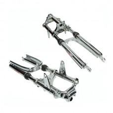 voorvork EBR kort breed + versterkte stabilisator compleet chroom puch maxi
