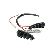 led verlichting DMP voorscherm boven (grill) smoke 3-delig piaggio, zip sp, zip2000, zip 100/125 led verlichting DMP voorscherm boven (grill) smoke 3-delig piaggio, zip sp, zip2000, zip 100/125