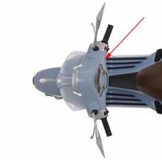stuurkap Piaggio origineel onder blauw 279/a past op primavera 67364700t8=op=op
