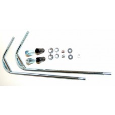 windscherm Piaggio origineel bevestigingset chroom past op vespa lx, vespa S 602871m