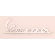 sticker woord [vespa] model origineel 10cm aluminium primavera, sprint, vespa lx, vespa S 656219