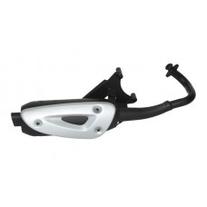 uitlaat tecno standaard model straight (made in EU) zwart past op et2, lx 2t, lxv 2t, vespa S 2t=op=op