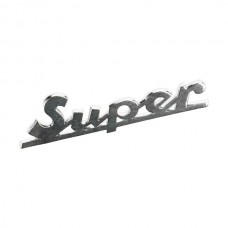 logo klik woord [super] 7.5cm aluminium vespa=op=op