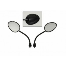 spiegelset DMP origineel model euro-2 E-keur zwart past op zip va2009, zip2000, zip2006 4t