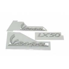 stickerset piaggio aluminium past op vespa lx