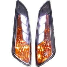 knipperlichtset DMP led dagrijverlichting bol/knip voor licht smoke primavera, sprint knipperlichtset DMP led dagrijverlichting bol/knip voor licht smoke primavera, sprint
