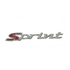 sticker Piaggio origineel woord [sprint] zijscherm chroom sprint 125 4t, sprint 150 4t, sprint 4t 1b000943