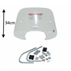 windscherm Piaggio origineel met bevestigingsset laag 34cm helder sprint 1b001027