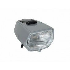 koplamp DMP vierkant + schakelaar A-kwaliteit 115mm grijs puch maxi